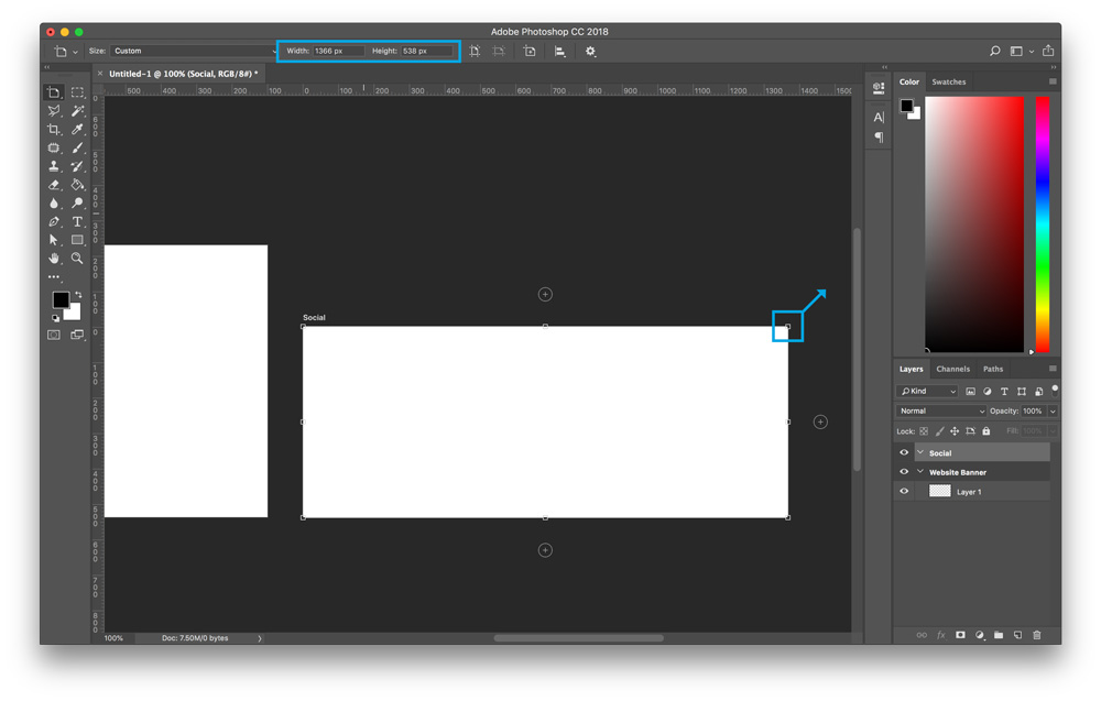 add new artboard in photoshop